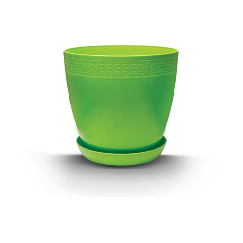 Саксия с подложка Burdem Лилия Ф28 см