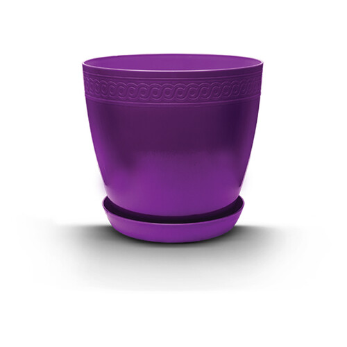 Саксия с подложка Burdem Лилия Ф33 см