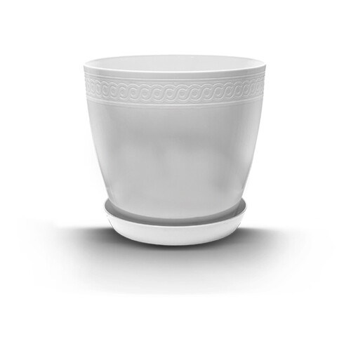 Саксия с подложка Burdem Лилия Ф33 см