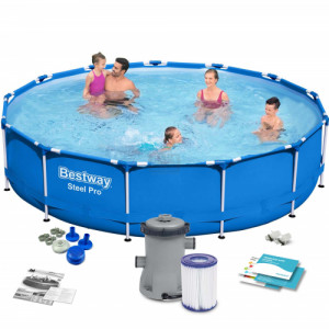 Сглобяем басейн Bestway 5612-Е 396х84 см Сглобяем басейн Bestway 5612-Е 396х84 см