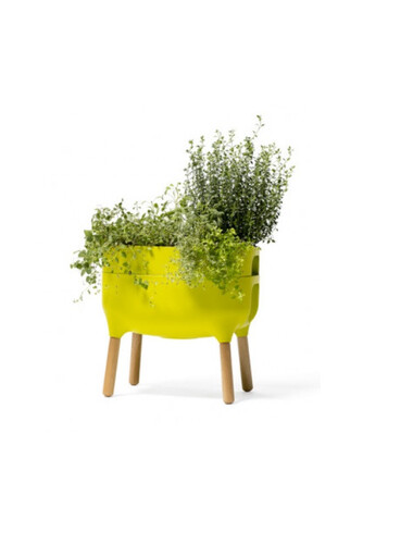 Ниска саксия с напоителна система Plastia Urbalive 51х38х48 см