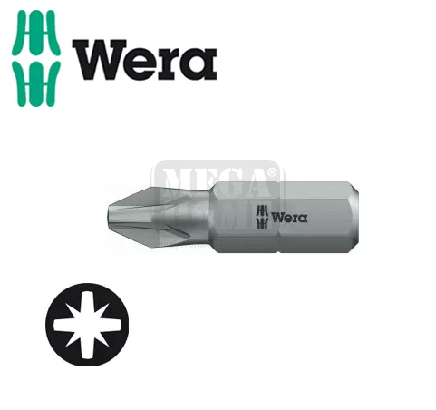 Битове Wera Pozidriv PZ 2 х 50 мм 3 броя