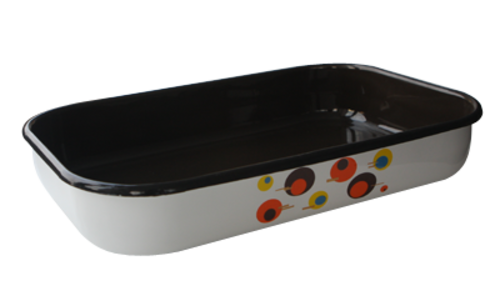 Правоъгълна тава с декор 32 x 22 x 7 cм.