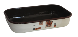 Правоъгълна тава с декор 36 x 24 x 7 cм.