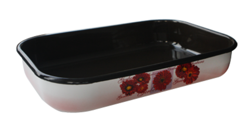 Правоъгълна тава с декор 40 x 26 x 7 cм.