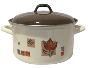 Емайлирана тенджера с декор 3,75л. Емайлирана тенджера с декор 3,75л.