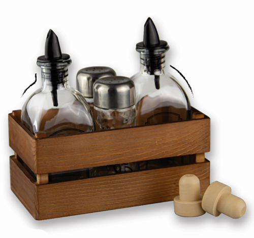 Оливерник в дървена касетка OLD FASHIONED 5 части