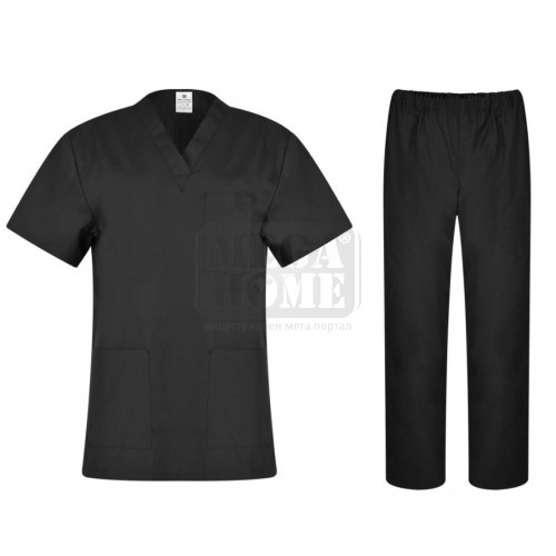Комплект туника и панталон Cesare черен