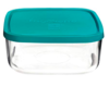 Стъклена квадратна кутия с капак FRIGOVERRE 2 л.-megahome.bg