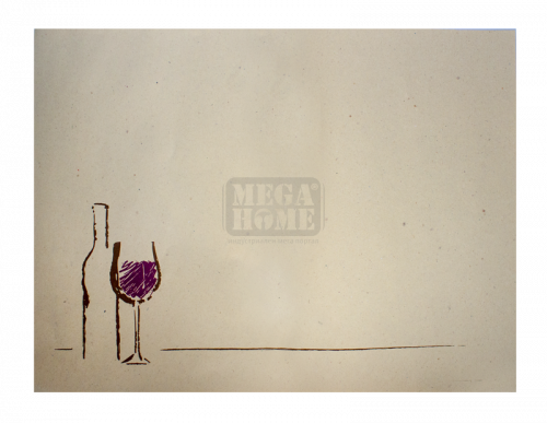 Хартиена подложка за хранене с декор ''Вино'' 30 x 40 cм.-250 броя в пакет