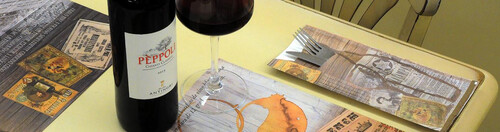 Хартиена подложка за хранене с декор ''Вино'' 30 x 40 cм.-250 броя в пакет