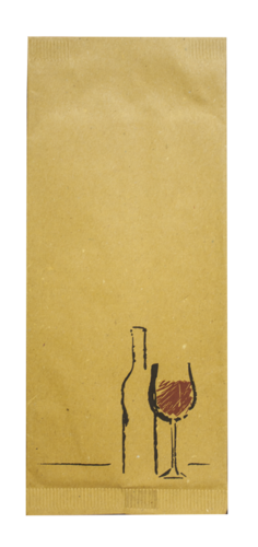 Хартиен джоб за прибори със салфетка 11 x 25 cм.-125 броя.