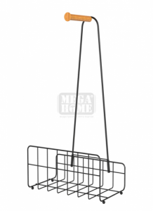 Метална поставка за вестници и списания 32 x 20.5 x 62 cм. Метална поставка за вестници и списания 32 x 20.5 x 62 cм.