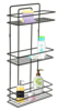 Етажерка за баня в черен цвят 3 етажа (71308)-megahome.bg