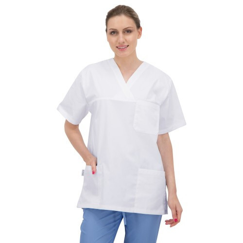 Работна туника унисекс Angel Бяла