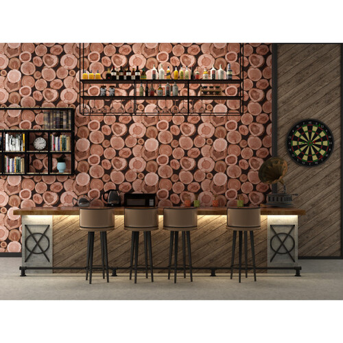 Топлоизолационно пано ''Дървени трупи'' 30 x 60 x 1.5 см.