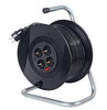 Макара зa кабелен удължител в черен цвят Schwabe 4 гнезда-megahome.bg