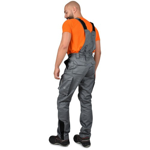 Работен полугащеризон Raptor Salopette Сив