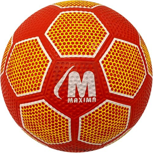 Топка футболна Maxima размер 5 гумена червен