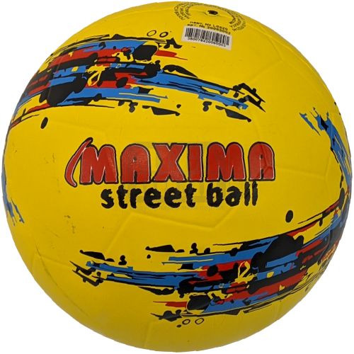 Топка футболна Maxima Street размер 5 гумена жълт