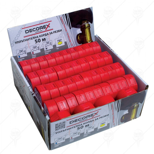 Конец с лепило DECOREX за уплътнение