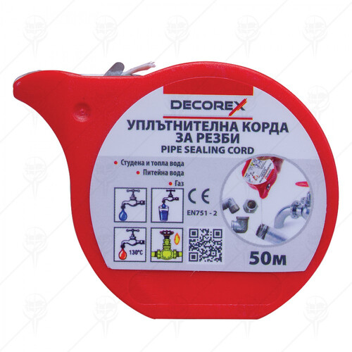 Конец с лепило DECOREX за уплътнение