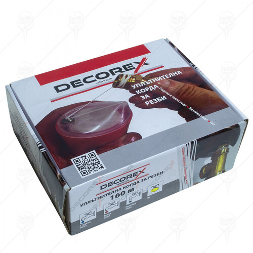 Конец с лепило DECOREX за уплътнение