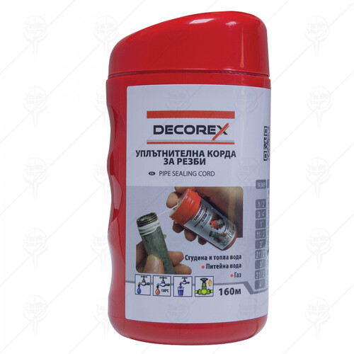 Конец с лепило DECOREX за уплътнение