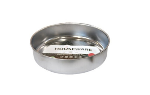 Дълбока хром-никелова тава Houseware 28-36 см