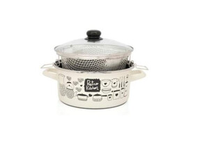Емайлирана тенджера с кошница за пържене Metalac Retro kitchen Емайлирана тенджера с кошница за пържене Metalac Retro kitchen