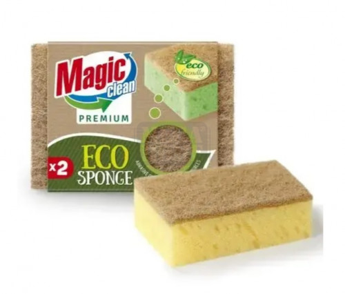 Гъба с натурална фибра Magic Clean Premium Eco 2 броя