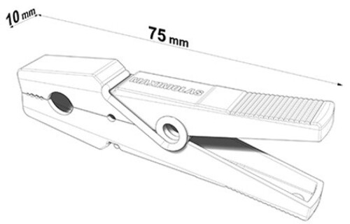 Прозрачни щипки за пране Maximolas 7,5 см