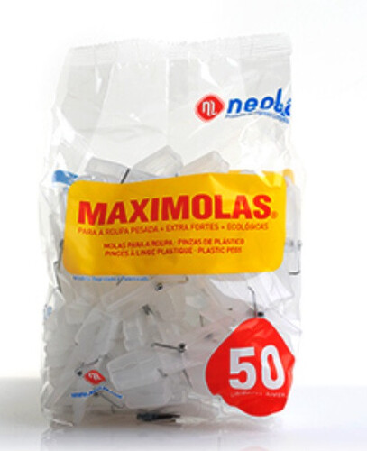 Прозрачни щипки за пране Maximolas 7,5 см