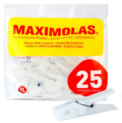 Прозрачни щипки за пране Maximolas 7,5 см