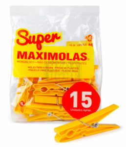 Цветни щипки за пране Maximolas 9 см Цветни щипки за пране Maximolas 9 см