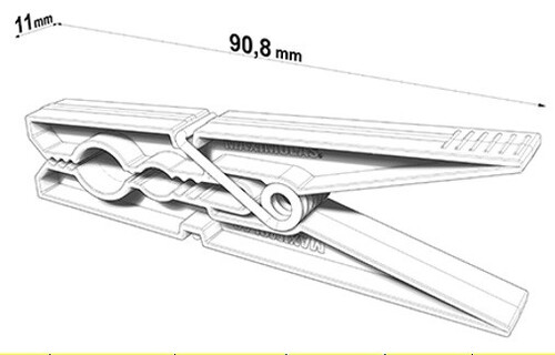 Цветни щипки за пране Maximolas 9 см