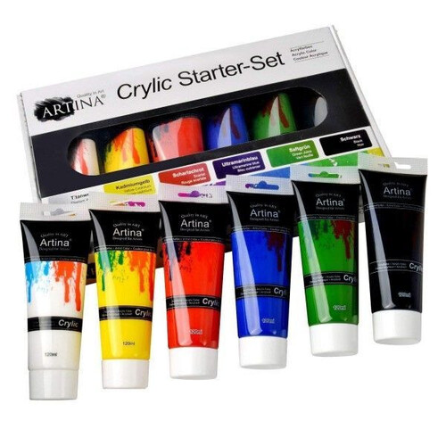 Акрилни бои Artina 6 цвята х 120 мл