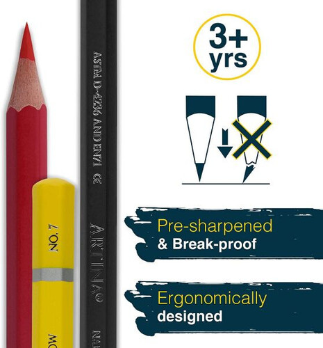 Комплект от 48 броя детски моливи Artina Kids