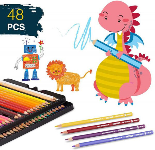 Комплект от 48 броя детски моливи Artina Kids