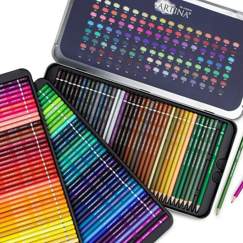 Комплект от 120 броя детски моливи Artina Kids