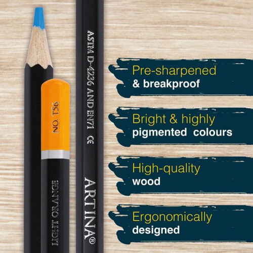 Комплект 72 броя акварелни моливи и скицник А5 Artina Aquarellia