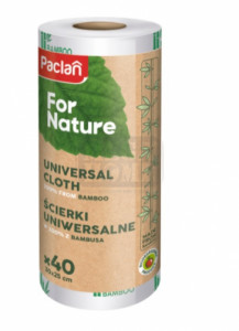 Бамбукови кърпи на ролка Paclan For Nature 40 броя Бамбукови кърпи на ролка Paclan For Nature 40 броя