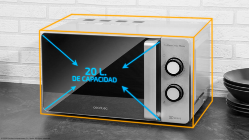 Микровълнова фурна Cecotec Proclean 3060 Mirror