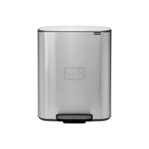 Кош за смет Brabantia Bo Pedal 60 л Matt Steel Fingerprint Proof