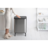 Кош за смет Brabantia Bo Touch Hi 2x30 л Matt Steel Fingerprint-megahome.bg