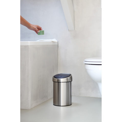 Кош за смет Brabantia Touch Bin 3 л Matt Steel Fingerprint Proof