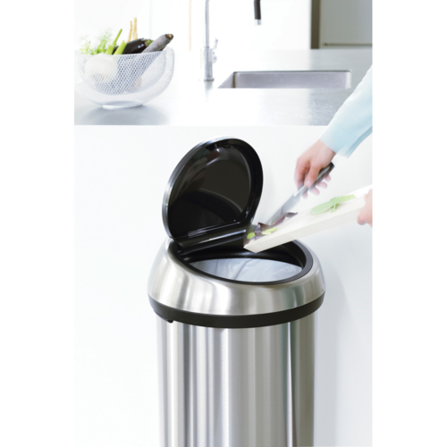 Кош за смет Brabantia Touch Bin 60л Matt Steel Fingerprint Proof