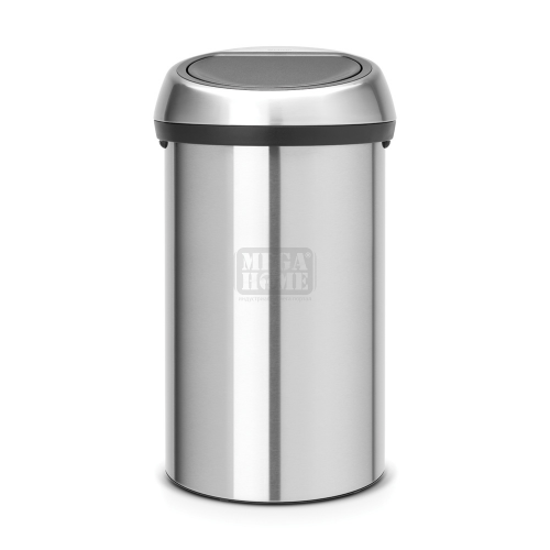 Кош за смет Brabantia Touch Bin 60л Matt Steel Fingerprint Proof