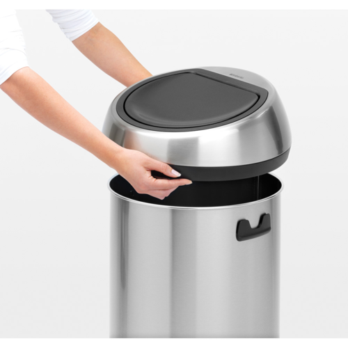Кош за смет Brabantia Touch Bin 60л Matt Steel Fingerprint Proof