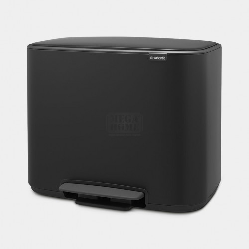 Кош за смет Brabantia Bo Pedal Matt Black 36 л.